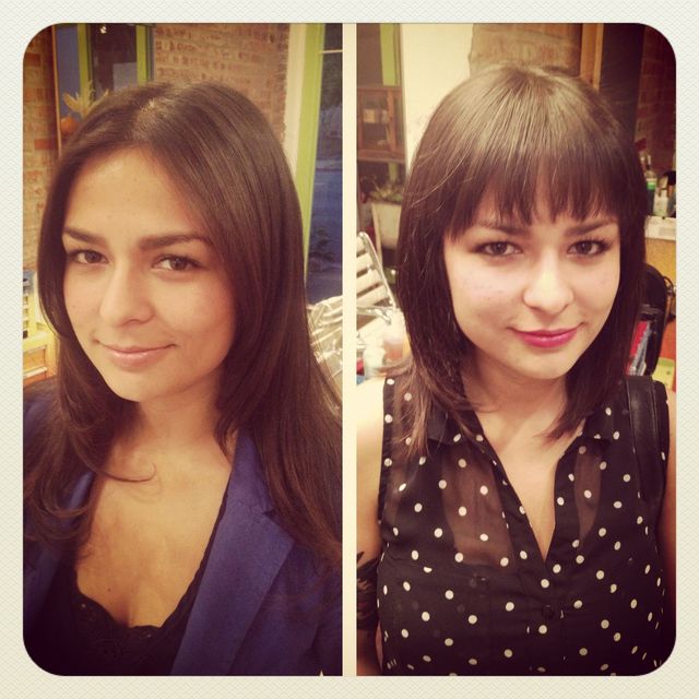 before &amp; after haircut