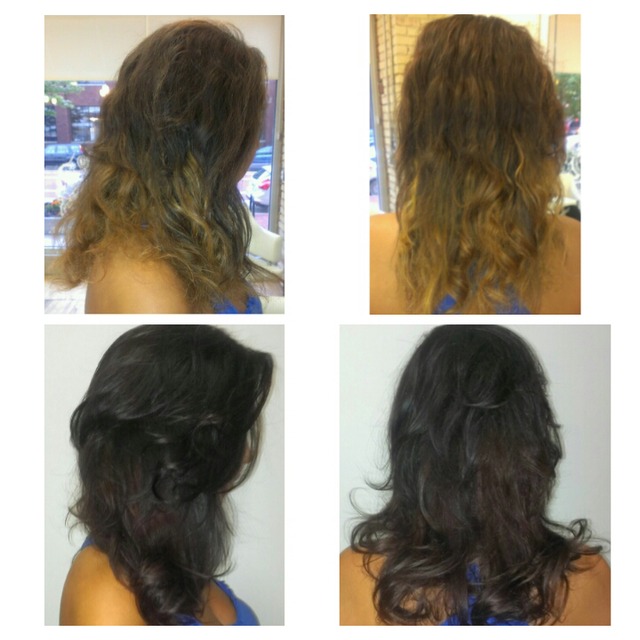 before after