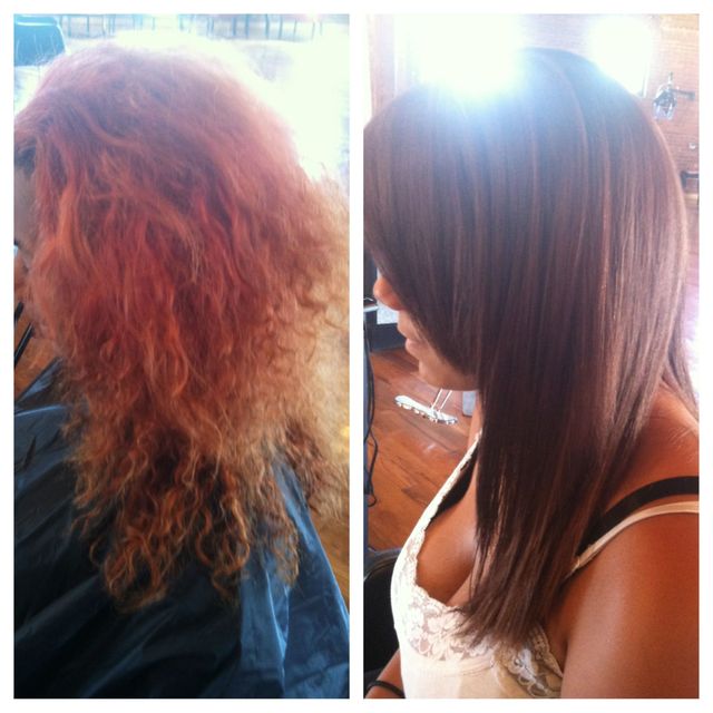 before and after color correction
