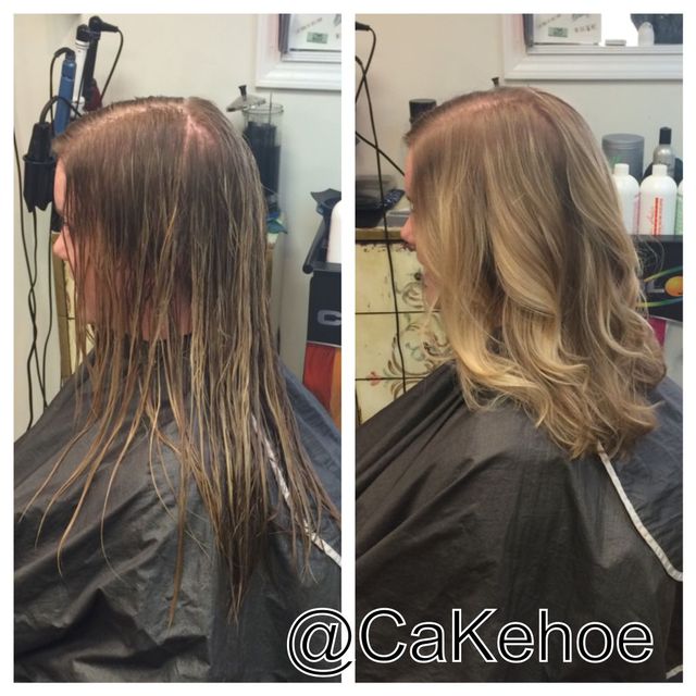 before and after long bob
