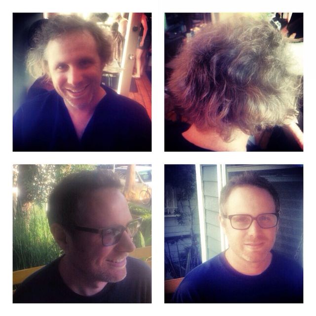 before and after mens cut 