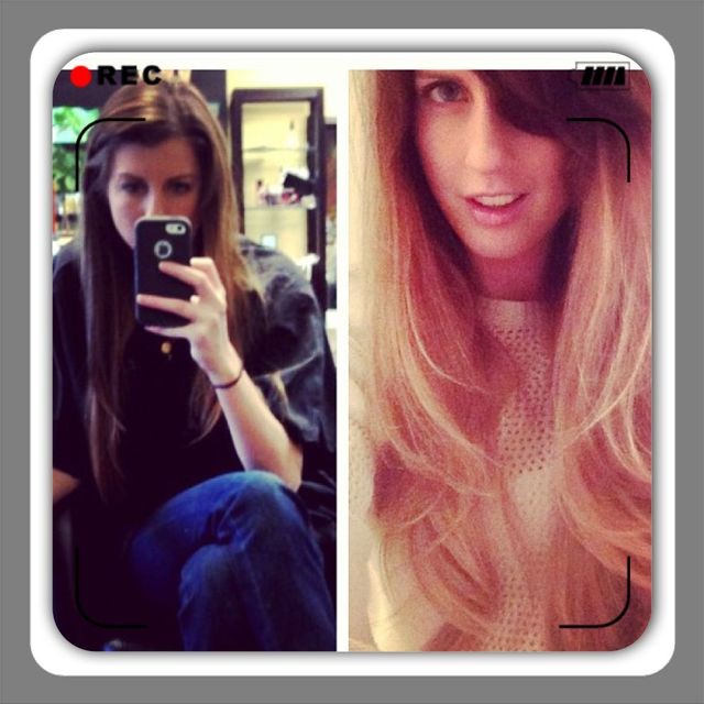 before/after ombre 