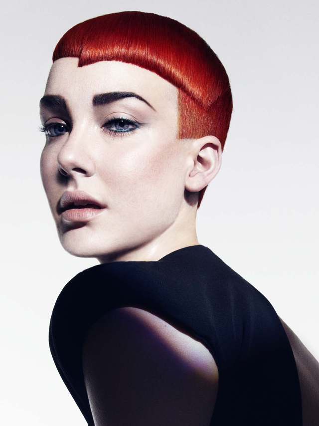 Neo Linear - hair: Emiliano Vitale makeup: Clare Read photographer: Paul Scala salon: é SALON
