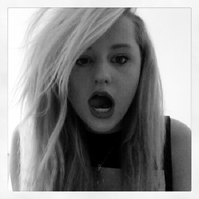 black and white