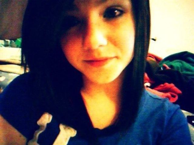black hair . :0