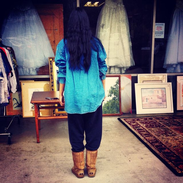 black hair