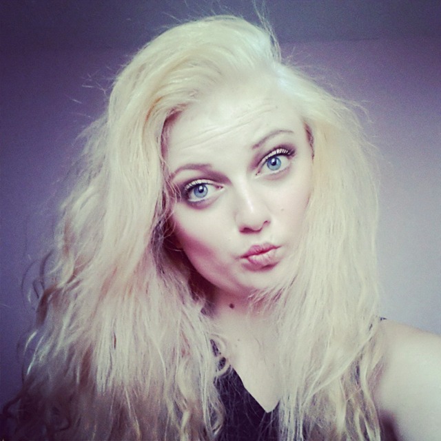 bleached hair