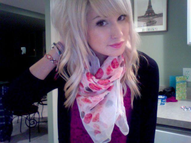blond bangs 