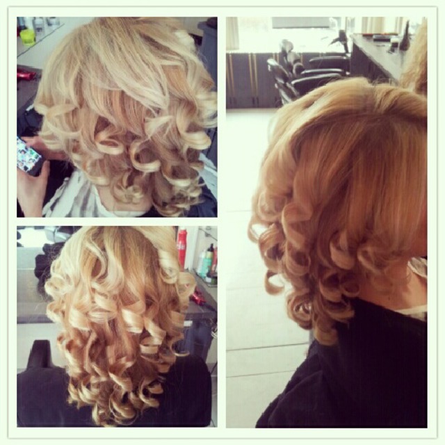 blond curls