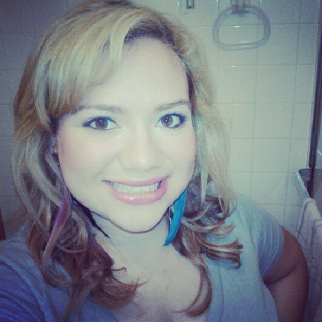 blond hair with purple highlights
