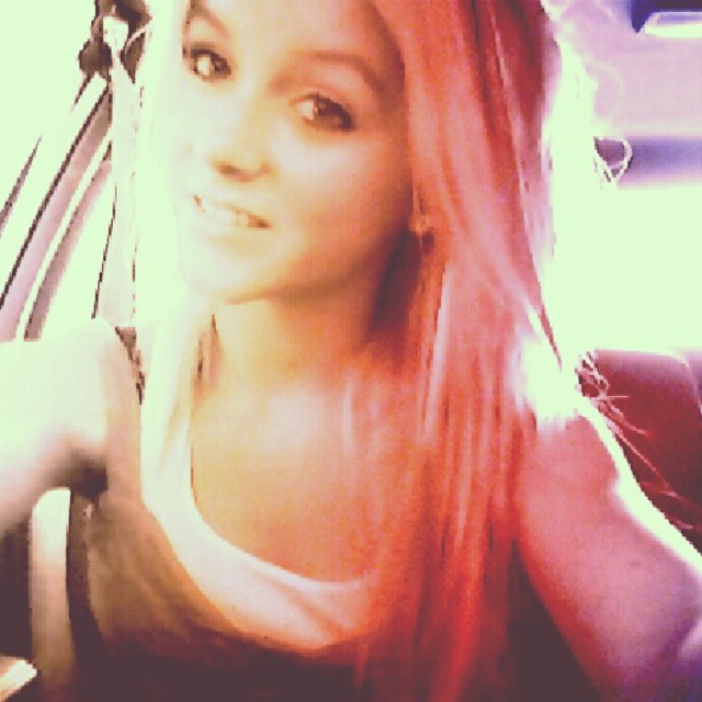 blonde &amp; pink hair