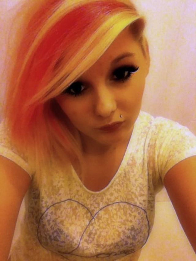 blonde + pink