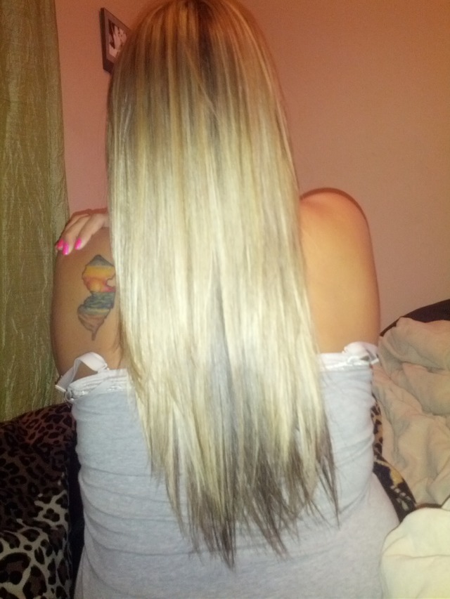 blonde and brown