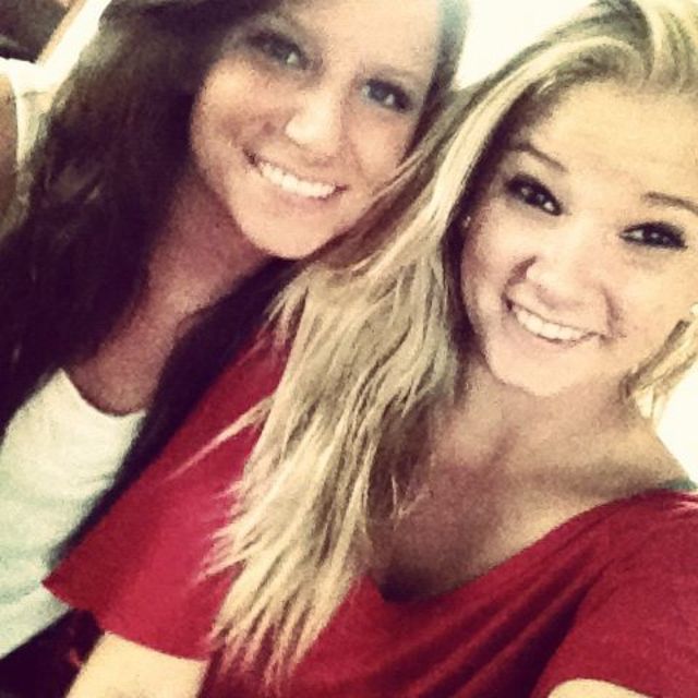 blonde and brunette