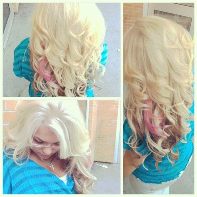 blonde and peekaboos