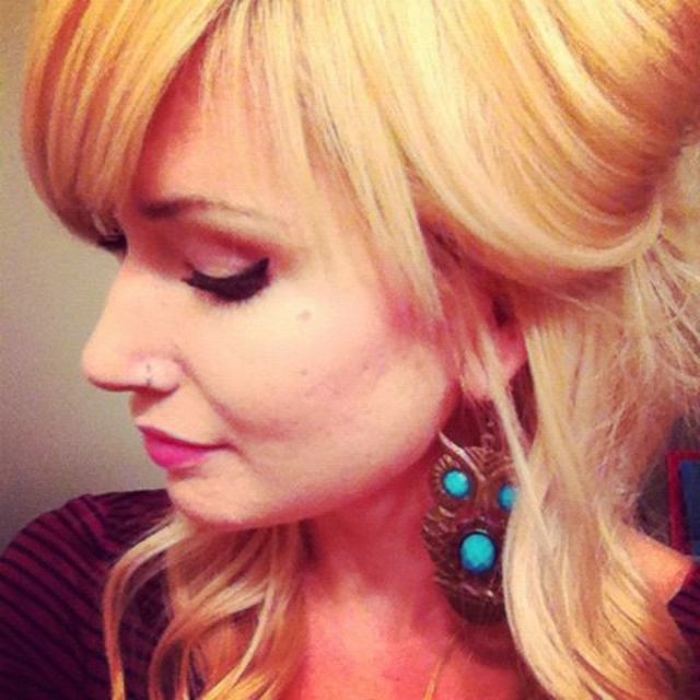 blonde bangs 