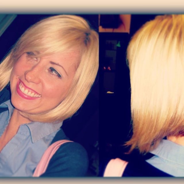 blonde bob