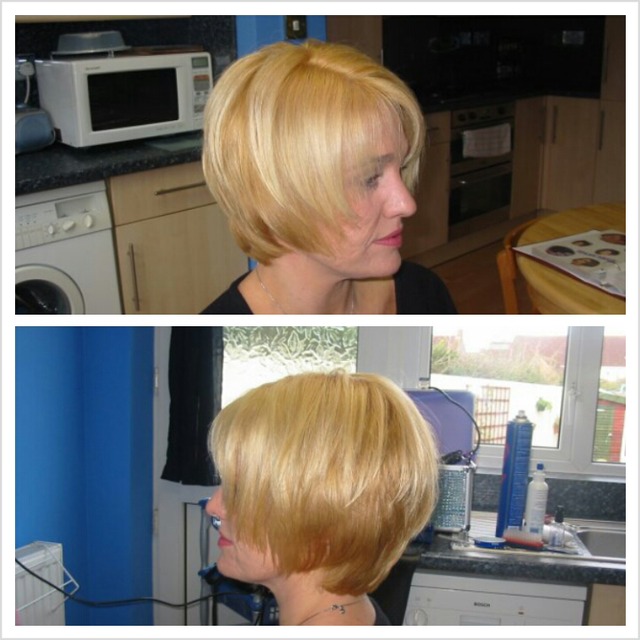 blonde bob