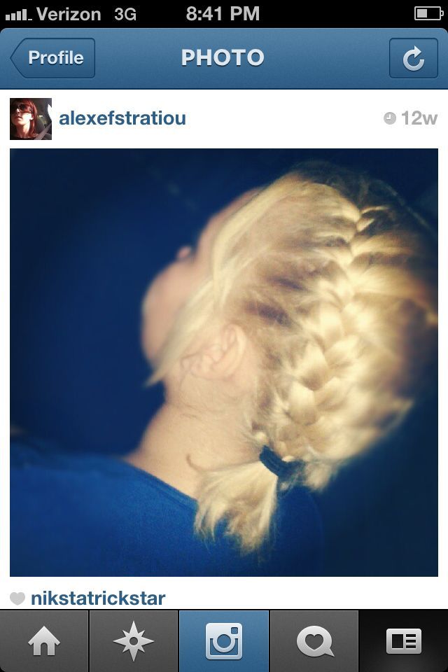 blonde braid