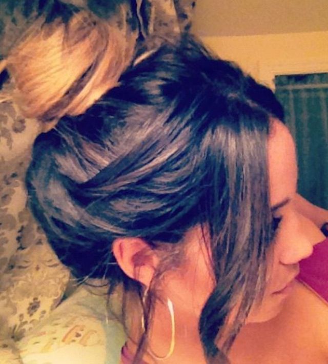 blonde bun