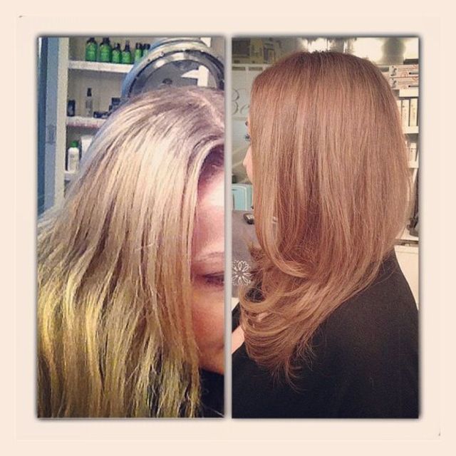 blonde goes darker