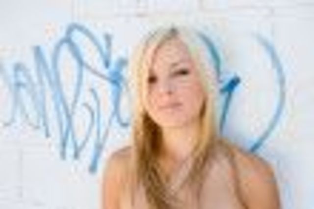 Blonde Long Graffity