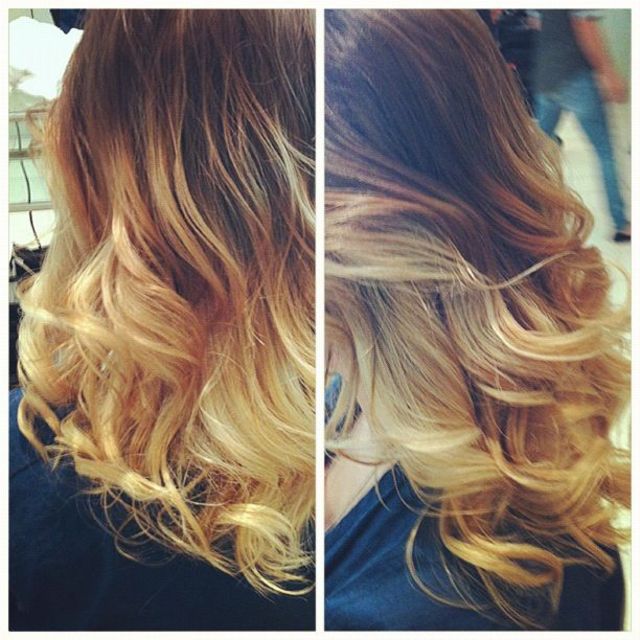 blonde on natural blonde ombré 