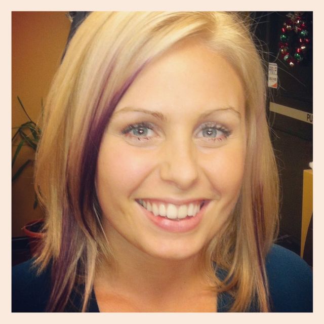 blonde purple cut