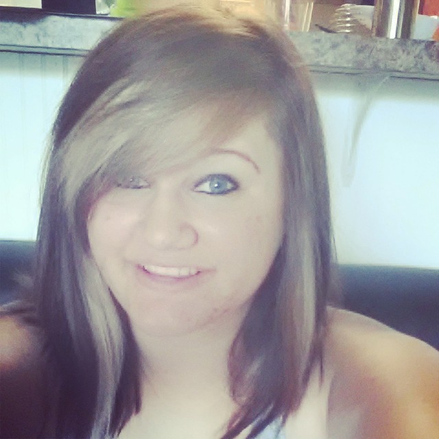 blonde streaks in dark auburn hair