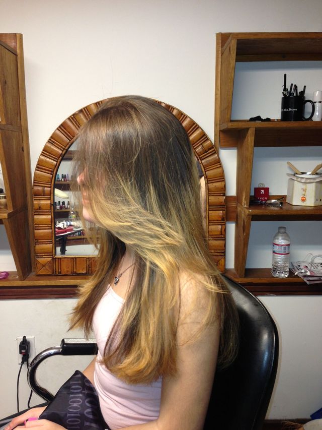 blonde tips 