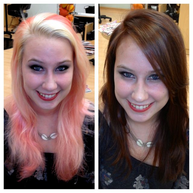 blonde to dark