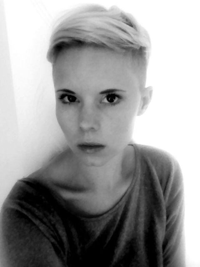 blonde, undercut