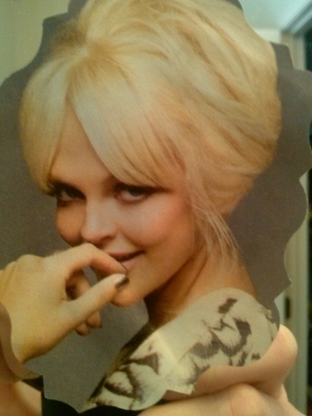 blonde updo