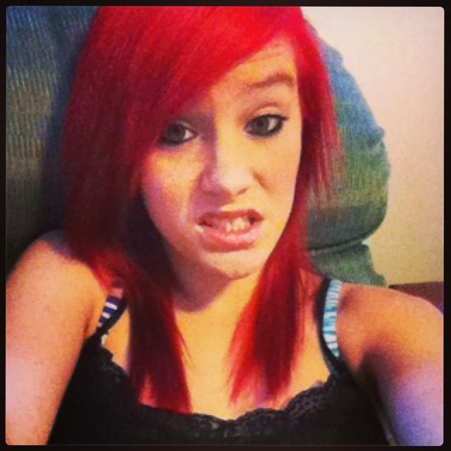 blood red