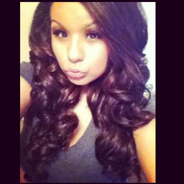 blow out curls 