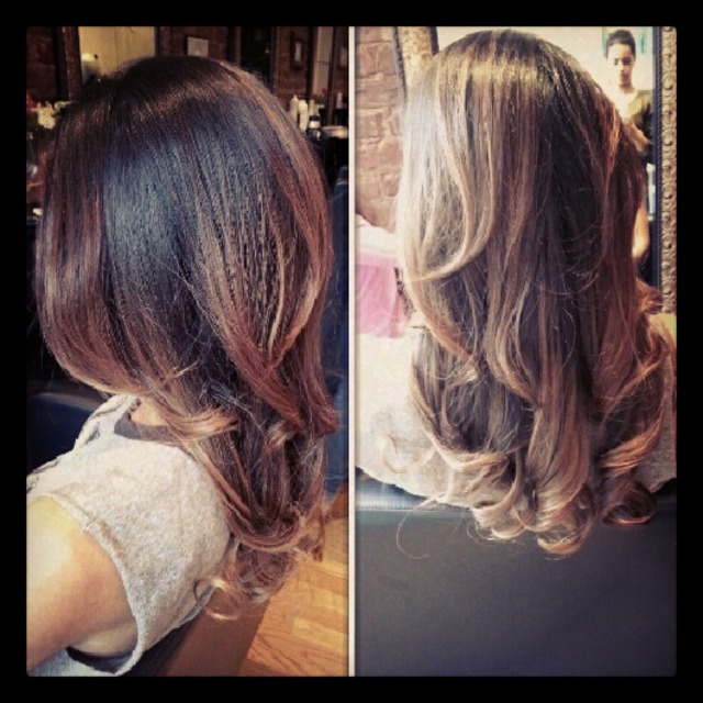 blowout with curls
