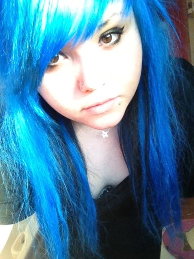 blue and black