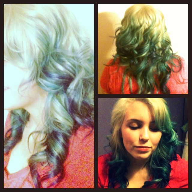 blue and purple ombre