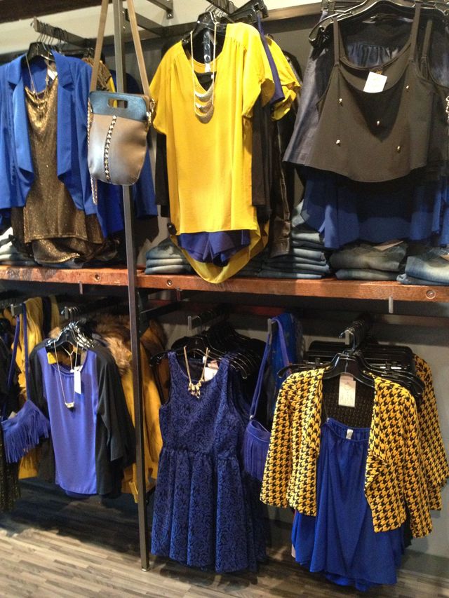 blue and yellow