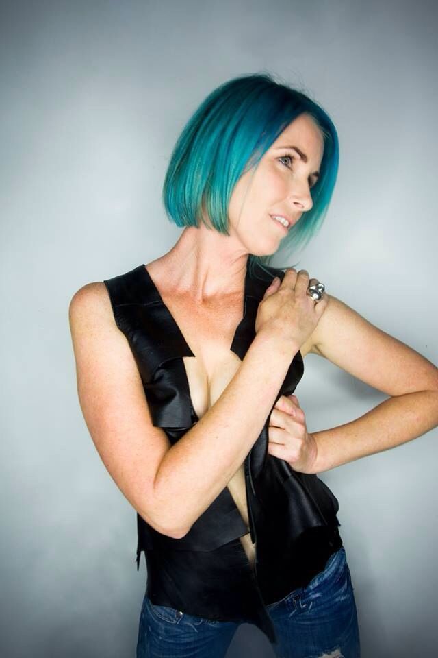 blue: colour cut and styling my myself. photographer Scott James Prebble