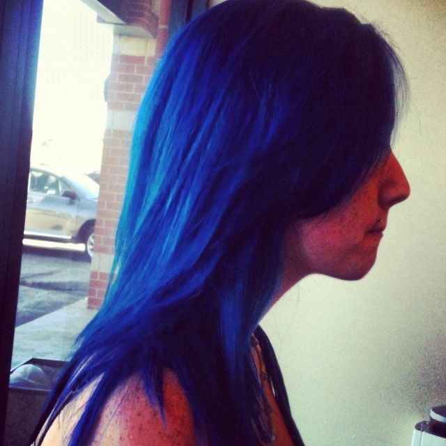 blue hair