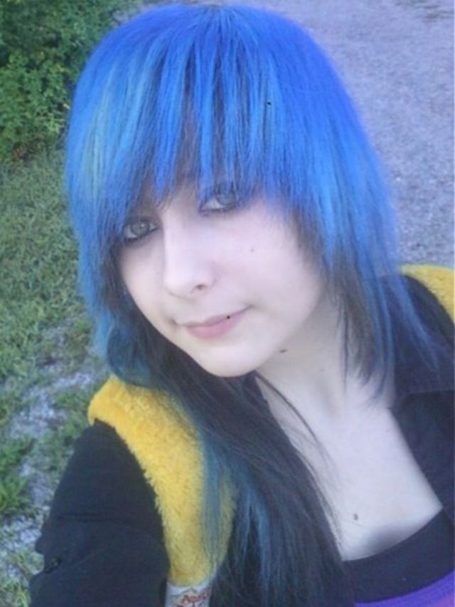 blue hair
