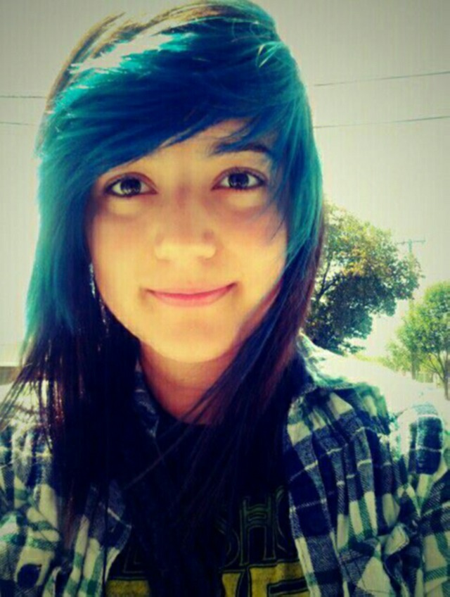 blue hair