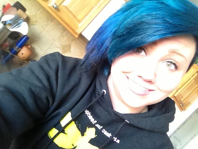 blue hair