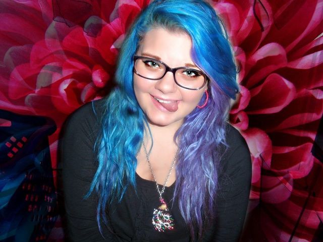 blue hair