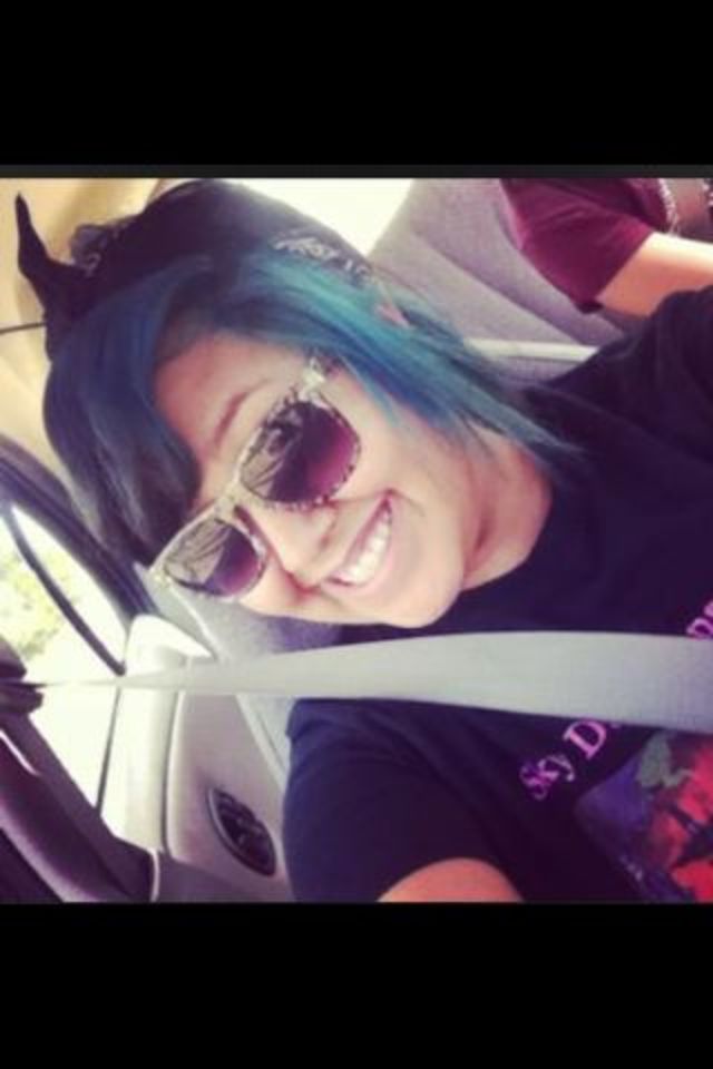 blue hair