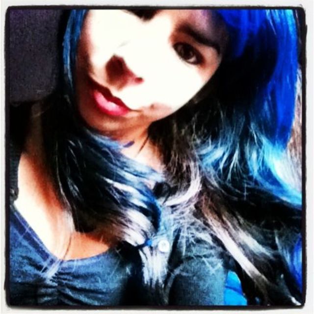 blue hair
