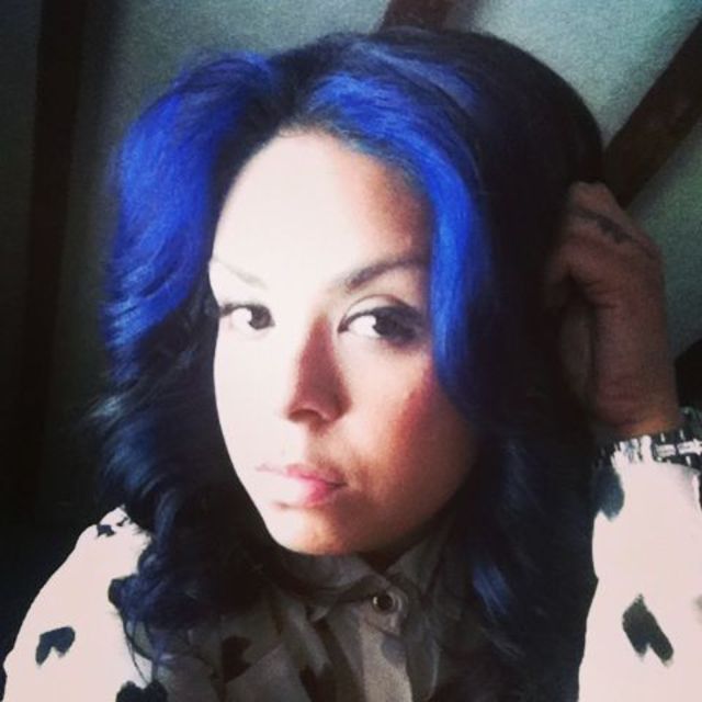 blue hair