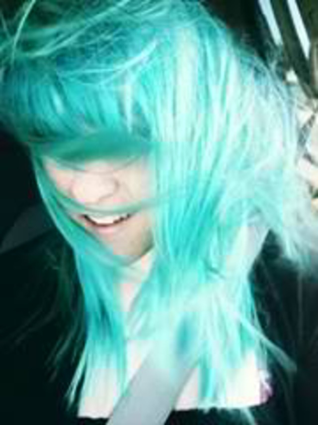 blue hair