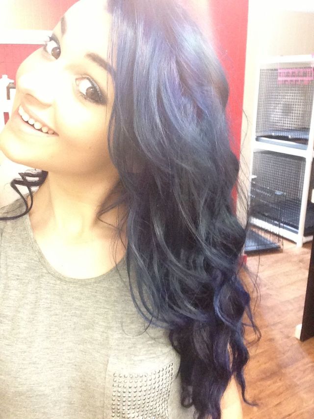 blue hair